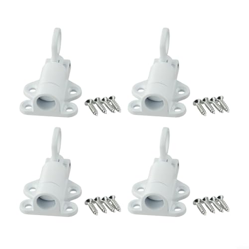 Robustes automatisches Türriegel-Set, 4 Stück, Aluminiumlegierung für verschiedene Anwendungen (weiß) von PETSTIBLE