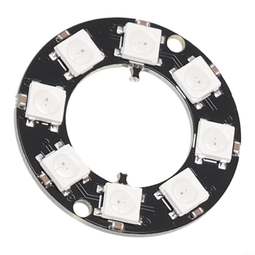 Schillernde Effekte erwarten Sie mit diesem programmierbaren 5-V-RGB-Ringmodul (8 LED) von PETSTIBLE