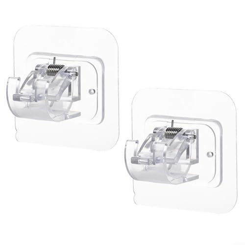 Schlichtes Design, nicht bohrende Vorhanghaken in einem praktischen 2er-Pack, perfekt für jeden Raum Schlichtes Design, nicht bohrende Vorhanghaken in einem praktischen 2er-Pack, perfekt für jeden Raum von PETSTIBLE
