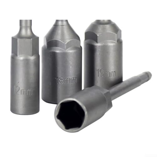Sechskant-Steckschlüssel-Verlängerungshülse, 150 mm, Bohreradapter, geeignet für pneumatische und elektrische Schraubendreher in Maschinen und Autoreparaturen (magnetisch, 17 mm) von PETSTIBLE