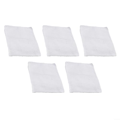 Set mit 5 sanften Peeling-Handtüchern für Spa wie Körperpflege während der Dusche (weiß) von PETSTIBLE