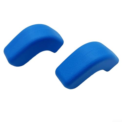 Set mit zwei vorderen Stoßstangen-Abschlepphaken-Abdeckungen für Jeep für Wrangler für JK für JL Modelle 2007 2023 (blau) von PETSTIBLE