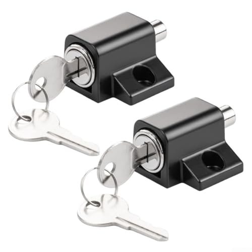 Sicheres Schieben für Türen und Fenster mit 2 Stück Terrassentürschloss und Fensterschloss mit verstärktem Bolzenverriegelung und Schlüsselentriegelung für Heimschutz Sicheres Schieben für Türen und Fenster mit 2 Stück Terrassentürschloss und Fensterschloss mit verstärktem Bolzenverriegelung und Schlüsselentriegelung für Heimschutz von PETSTIBLE