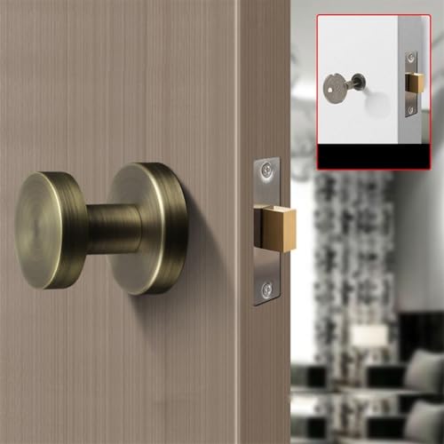 Sicheres unsichtbares Türschloss mit minimalistischem Design für Schlafzimmer- und Wandtüren (Bronze) von PETSTIBLE