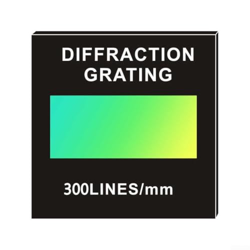 Spektrum-Zersetzung, pädagogisches Werkzeug, Glas, holografisches Beugungsgitter, deckt den gesamten Bereich von 200 bis 2000 nm (300) ab von PETSTIBLE