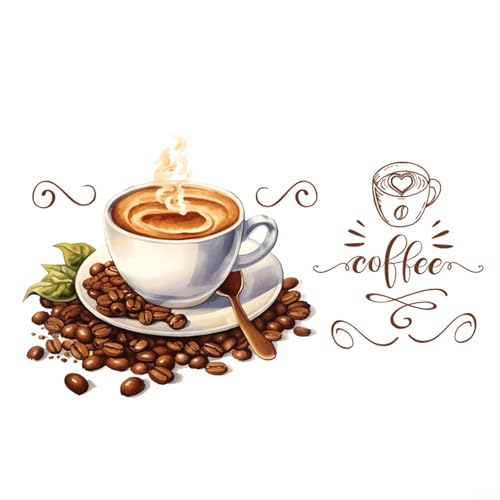 Stilvolle Kaffeetassen-Wandkunst-Aufkleber, perfekte Ergänzung für Ihr Café oder Ihre Küche von PETSTIBLE