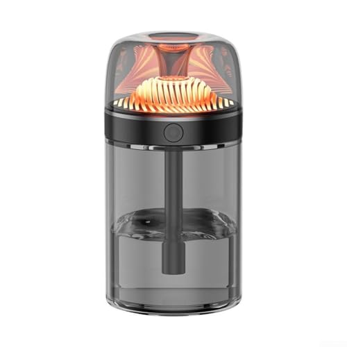 Stilvoller 300 ml Auto-Luftbefeuchter mit Aroma-Diffusor und Umgebungsnachtlicht für Stressabbau (grau) von PETSTIBLE