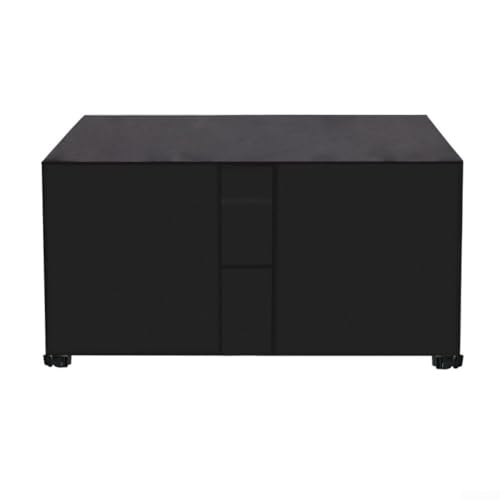 Stoffmöbelabdeckung, 420D Oxford-Gartentisch, rechteckig, zum Schutz von Möbeln vor Feuchtigkeit und UV-Schäden (70 x 70 x 70 cm, Schwarz) von PETSTIBLE