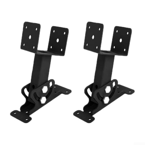 Strapazierfähige Dachhalterung mit verstellbarem Sattel, Pergola-Stütz-Set für sicheren Terrassenbalken und Stabilität (2 Stück) von PETSTIBLE