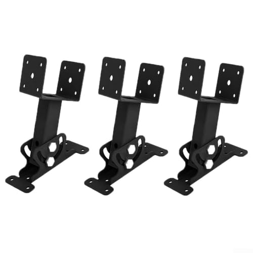 Strapazierfähige Dachhalterung mit verstellbarem Sattel, Pergola-Stütz-Set für sicheren Terrassenbalken und Stabilität (3 Stück) von PETSTIBLE