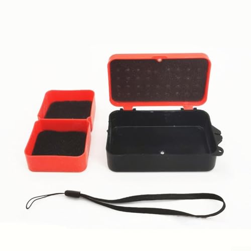 Tragbare Regenwurm-Aufbewahrungsbox 2er Set mit Sauerstofflöchern zur optimalen Köderkonservierung (kleine Doppelschicht) von PETSTIBLE