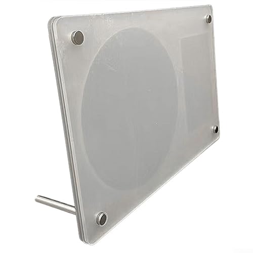 Transparenter CD-Rahmen aus Acryl, klassisches und stilvolles Design, einfach zu sortieren und aufzubewahren, breite Anwendung (1 CD + 1 kleine Karte (14,4 x 21,1 cm) von PETSTIBLE