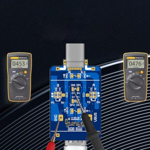 USB-C Tail Test Board BL-804, für Handys und Tablets, Fehlererkennung, Ladeanalyse, flexibles Biegetest-Design (blau) von PETSTIBLE