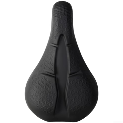 Wasserabweisender Silikon-Fahrradsitzbezug mit stoßdämpfendem Gel und belüftetem Design für komfortable Langstreckenfahrten (schwarz) von PETSTIBLE