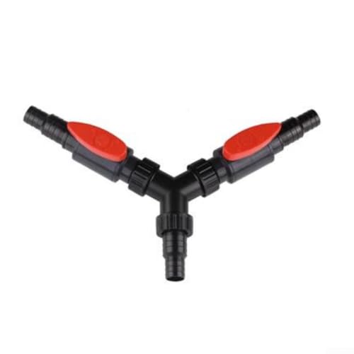 Wasserrohr-Adapter, 3-Wege-Ventil, Y-Verteiler für Teichpumpen und Laufbahnen, bietet sichere, auslaufsichere Verbindung (CST-01F) von PETSTIBLE