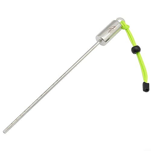 Weiße Edelstahl-Unterwassersonde – Tauchen Rassel Ding mit Handschlaufe, Halten Sie Tauchen Edelstahl Zeiger Stange Unterwasser Tauchen Ding Klopfer von PETSTIBLE