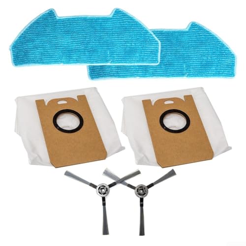 Wischtuch-Staubbeutel Seitenbürsten-Set, umfassendes Reinigungsset, für Redkey Mop Tuch waschbar Mikrofaser Mop Zubehör Zuhause von PETSTIBLE