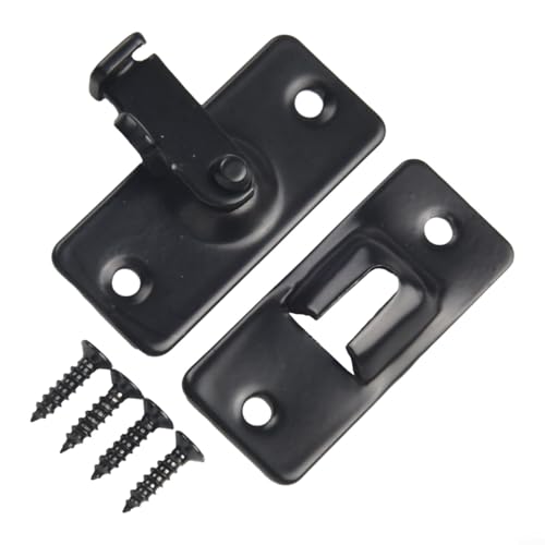 Zuverlässige 90-Grad-Schnallenschlösser aus Edelstahl zur Sicherung Ihres Eigentums (schwarz) von PETSTIBLE