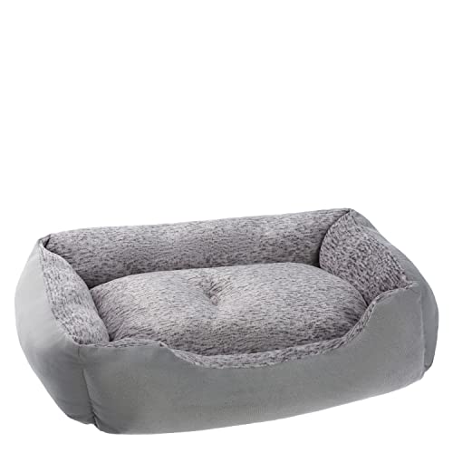 PETSTUFF Hundebett Kissen herausnehmbar waschbar Farb- und Größenwahl, grau, M von PETSTUFF