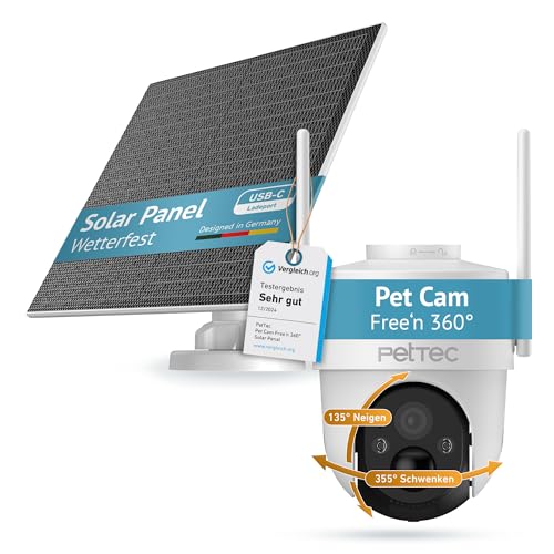 PetTec - Bundels aus Solar Panel für Überwachungskamera aussen und Pet Cam mit LTE - Solarmodul 4,4W in Weiß PetTec - Bundels aus Solar Panel für Überwachungskamera aussen und Pet Cam mit LTE - Solarmodul 4,4W in Weiß von PETTEC