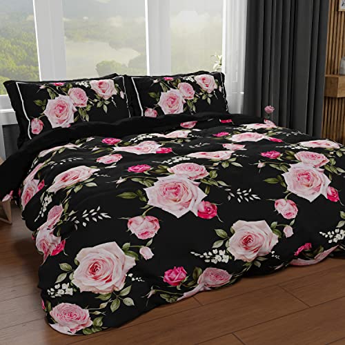 PETTI Artigiani Italiani - Bettbezug für Einzelbett, Bettbezug, Bettbezug und Kissenbezüge, Bettbezug, 100% Made in Italy, Floral von PETTI Artigiani Italiani