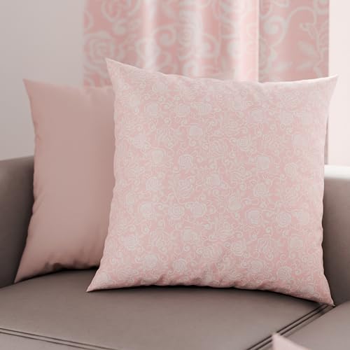 PETTI Artigiani Italiani - 1 Paar Kissenbezüge 60 x 60 cm aus Mikrofaser, Dekokissen für Schlafzimmer, Sofa, Wohnzimmer, Set mit 2 Kissenbezügen, Kissenbezug aus rosafarbener Spitze, 100% Made in PETTI Artigiani Italiani - 1 Paar Kissenbezüge 60 x 60 cm aus Mikrofaser, Dekokissen für Schlafzimmer, Sofa, Wohnzimmer, Set mit 2 Kissenbezügen, Kissenbezug aus rosafarbener Spitze, 100% Made in von PETTI Artigiani Italiani