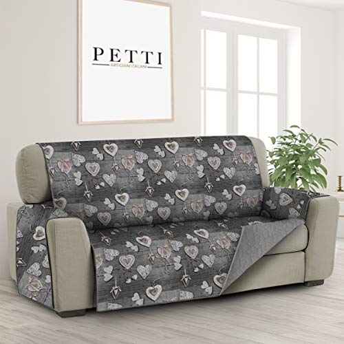 PETTI Artigiani Italiani - 4-Sitzer-Sofabezug, Sofabezug, Sofabezug, Double Face, schmutzabweisend, Farbe Schmetterlinge, 100% Made in Italy von PETTI Artigiani Italiani