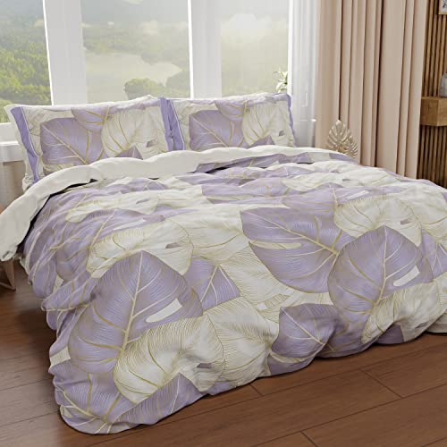 PETTI Artigiani Italiani - Bettbezug für Einzelbett, Bettbezug, Bettbezug und Kissenbezüge, Bettbezug, 100% Made in Italy, Tropical Lila O von PETTI Artigiani Italiani