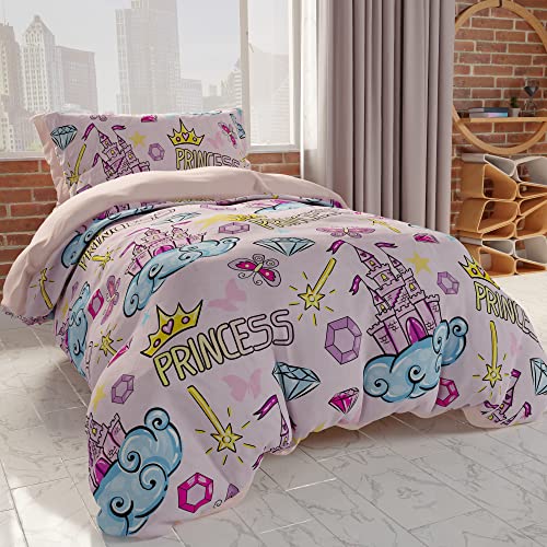 PETTI Artigiani Italiani - Bettbezug für französisches Bett 200 x 200 cm, Bettbezug für französisches Bett, Bettbezug für Mädchen, Bettbezug für das Kinderzimmer, 100% Made in Italy PETTI Artigiani Italiani - Bettbezug für französisches Bett 200 x 200 cm, Bettbezug für französisches Bett, Bettbezug für Mädchen, Bettbezug für das Kinderzimmer, 100% Made in Italy von PETTI Artigiani Italiani