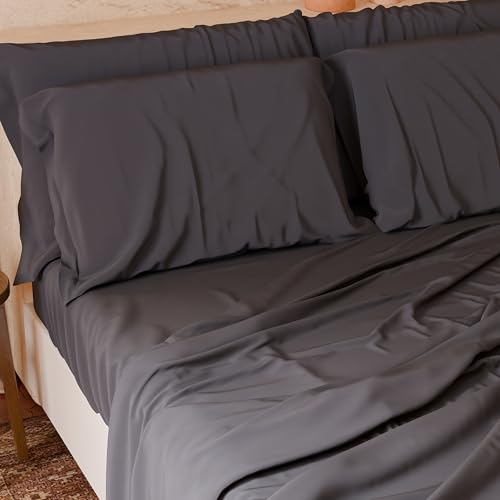 PETTI Artigiani Italiani Bettwäsche Set, Baumwolle, Dunkelgrau, 90x200 von PETTI Artigiani Italiani