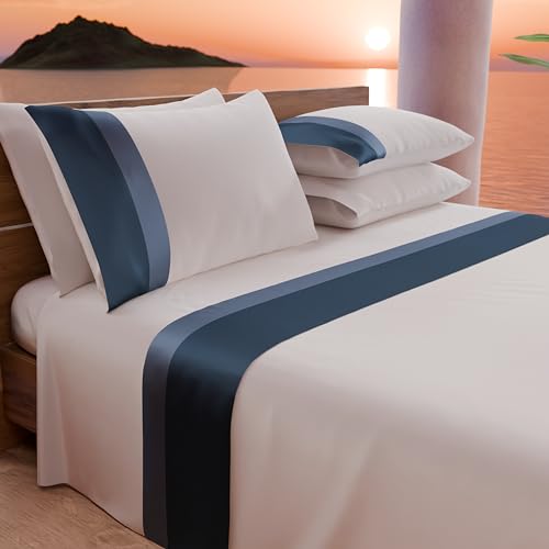 PETTI Artigiani Italiani - Bettwäsche-Set für französisches Bett mit doppeltem Volant aus Satin, 3-teilig, 120 x 200 cm, Bettlaken aus Baumwollperkal - Spannbettlaken, Bettlaken und 1 Kissenbezüge, PETTI Artigiani Italiani - Bettwäsche-Set für französisches Bett mit doppeltem Volant aus Satin, 3-teilig, 120 x 200 cm, Bettlaken aus Baumwollperkal - Spannbettlaken, Bettlaken und 1 Kissenbezüge, von PETTI Artigiani Italiani
