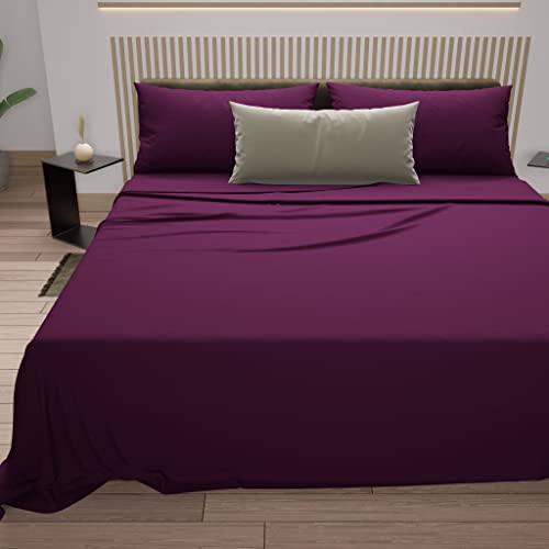 PETTI Artigiani Italiani - Bettwäsche für Doppelbett, Bettwäsche-Set für Doppelbett, Spannbettlaken mit Ecken, Bettlaken und Kissenbezügen, 100% Made in Italy von PETTI Artigiani Italiani