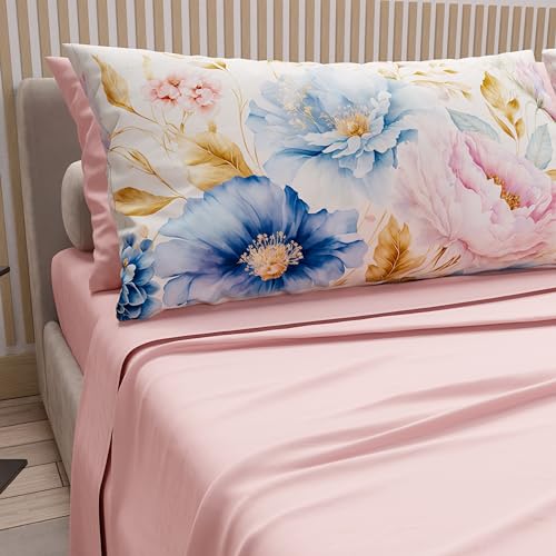 PETTI Artigiani Italiani - Bettwäsche aus Baumwolle mit Kissenbezügen mit Digitaldruck, Bettwäsche für Doppelbett, Marseille Puder, 100% Made in Italy PETTI Artigiani Italiani - Bettwäsche aus Baumwolle mit Kissenbezügen mit Digitaldruck, Bettwäsche für Doppelbett, Marseille Puder, 100% Made in Italy von PETTI Artigiani Italiani