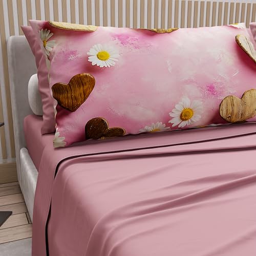 PETTI Artigiani Italiani - Bettwäsche für Doppelbett, Baumwolle mit Kissenbezügen mit Digitaldruck, komplettes Bettlaken für Doppelbett, Muster 326, Dunkles Puder, 100% Made in Italy PETTI Artigiani Italiani - Bettwäsche für Doppelbett, Baumwolle mit Kissenbezügen mit Digitaldruck, komplettes Bettlaken für Doppelbett, Muster 326, Dunkles Puder, 100% Made in Italy von PETTI Artigiani Italiani