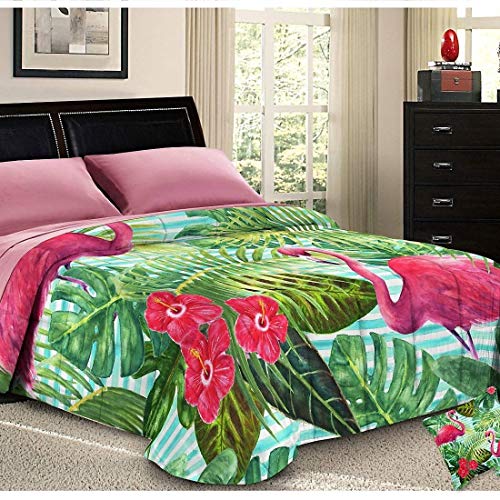 PETTI Artigiani Italiani Italienische Handwerkskunst. Doppelbett Trapunta 260x270 cm Fenicotteri von PETTI Artigiani Italiani