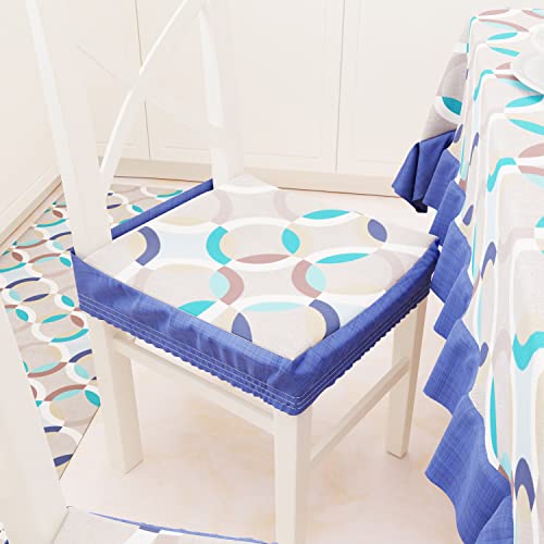 PETTI Artigiani Italiani - Kissen für Küchenstühle mit Gummiband, 2 Stück, Stuhlkissen aus Baumwolle mit Gummizug 40 x 40 cm – 2er-Set Design Blau 100% Made in Italy PETTI Artigiani Italiani - Kissen für Küchenstühle mit Gummiband, 2 Stück, Stuhlkissen aus Baumwolle mit Gummizug 40 x 40 cm – 2er-Set Design Blau 100% Made in Italy von PETTI Artigiani Italiani