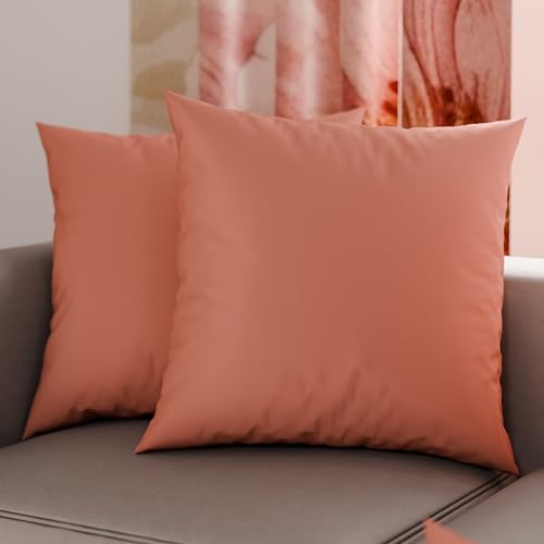 PETTI Artigiani Italiani - Paar Kissenbezüge 50 x 50 cm aus Mikrofaser, Dekokissen für Schlafzimmer, Sofa, Set mit 2 Kissenbezügen, einfarbig, Rosa, 100% Made in Italy PETTI Artigiani Italiani - Paar Kissenbezüge 50 x 50 cm aus Mikrofaser, Dekokissen für Schlafzimmer, Sofa, Set mit 2 Kissenbezügen, einfarbig, Rosa, 100% Made in Italy von PETTI Artigiani Italiani