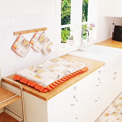 PETTI Artigiani Italiani Paar Topflappen, Lidia Orange, 2pz Presine Cucina von PETTI Artigiani Italiani