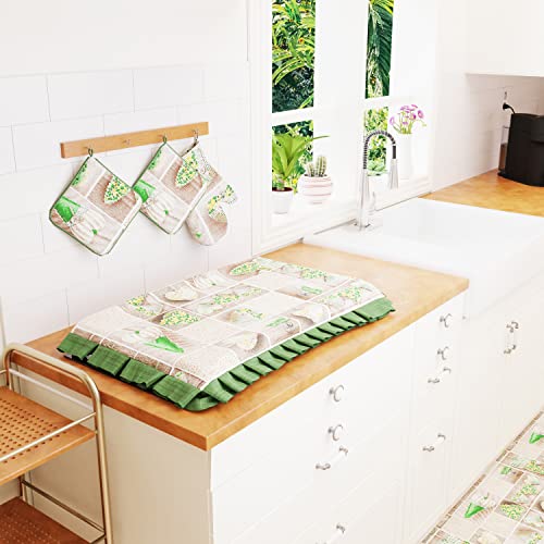 PETTI Artigiani Italiani Paar Topflappen, Lidia grün, 2pz Presine Cucina von PETTI Artigiani Italiani