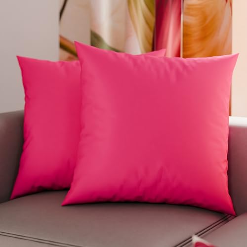 PETTI Artigiani Italiani - Set mit 2 Kissenbezügen, für Betten, 80 x 80 cm, einfarbig, Fuchsia, Kopfkissenbezug, 100% Mikrofaser, hypoallergen, hergestellt in Italien PETTI Artigiani Italiani - Set mit 2 Kissenbezügen, für Betten, 80 x 80 cm, einfarbig, Fuchsia, Kopfkissenbezug, 100% Mikrofaser, hypoallergen, hergestellt in Italien von PETTI Artigiani Italiani