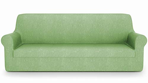 PETTI Artigiani Italiani - Sofabezug für 2-Sitzer-Sofa, elastisch, 2-Sitzer, Jacquard-Stoff, 100% Made in Italy von PETTI Artigiani Italiani