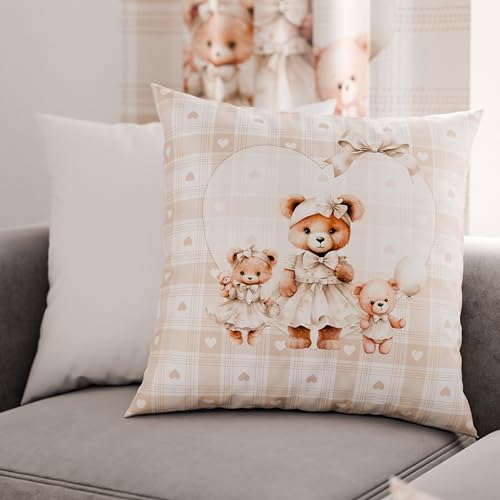 PETTI Artigiani Italiani - Sofakissen mit Füllung, dekorative Kissen mit Digitaldruck, Kissenbezüge für Schlafzimmer, 1 Stück quadratisches Kissen 50 x 50 cm, 100% Made in Italy von PETTI Artigiani Italiani