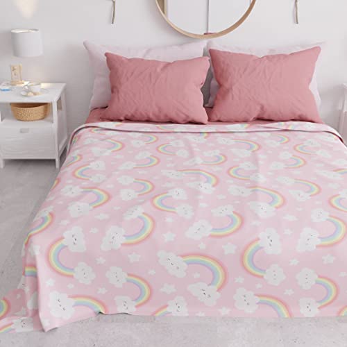 PETTI Artigiani Italiani - Tagesdecke für Doppelbett, Frühling und Sommer, leichte Decke für Doppelbett, Bettwäsche, Rainbow 100% Made in Italy von PETTI Artigiani Italiani