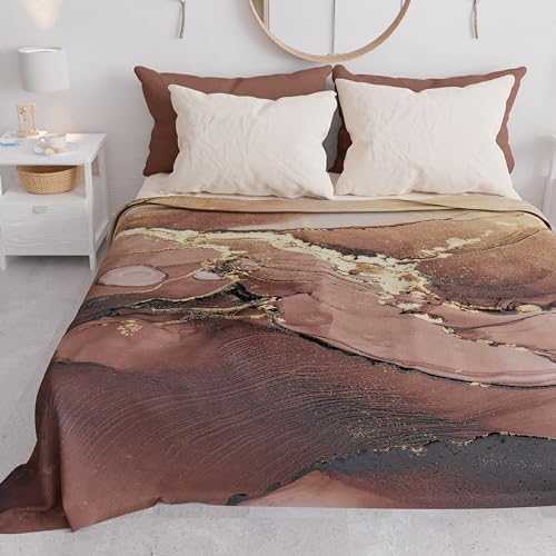 PETTI Artigiani Italiani - Tagesdecke für Einzelbett, Frühling und Sommer, leichte Decke für Einzelbett, Tagesdecke, Marble Taupe, 100% Made in Italy PETTI Artigiani Italiani - Tagesdecke für Einzelbett, Frühling und Sommer, leichte Decke für Einzelbett, Tagesdecke, Marble Taupe, 100% Made in Italy von PETTI Artigiani Italiani