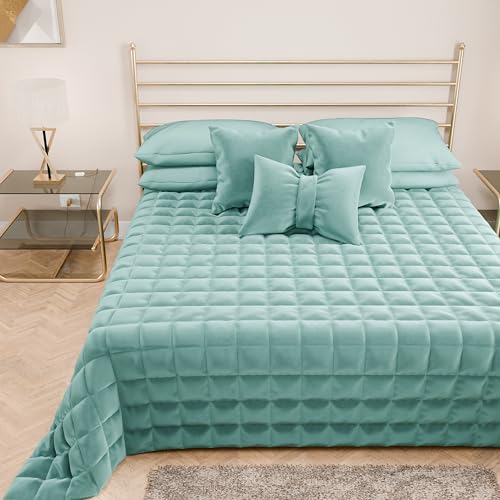 PETTI Artigiani Italiani - Tagesdecke für Einzelbett, Steppdecke für Einzelbett, Frühling, Steppdecke aus weichem und warmem Samt, 100% Made in Italy von PETTI Artigiani Italiani