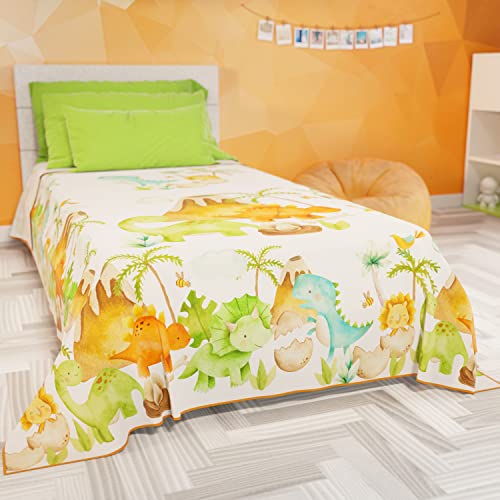 PETTI Artigiani Italiani - Tagesdecke für französisches Bett, Frühling und Sommer, leichte Decke für französisches Bett, Bettwäsche, Kinder 01, 100% Made in Italy von PETTI Artigiani Italiani