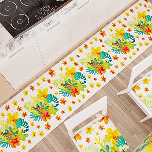 PETTI Artigiani Italiani - Teppich für Küche, Läufer für Küche, rutschfest und waschbar, 52 x 180 cm, Design Tropical 03, 100% Made in Italy von PETTI Artigiani Italiani