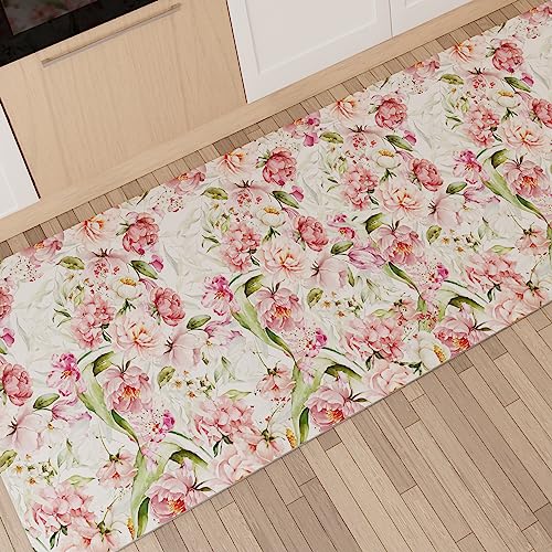 PETTI Artigiani Italiani - Teppich für Küche, rutschfest, waschbar, Läufer für Küche, Teppich, Küchenläufer, 52 x 240 cm, Design Shabby Pois, 100% Made in Italy von PETTI Artigiani Italiani