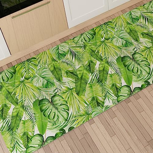 PETTI Artigiani Italiani - Teppich für Küche, rutschfest, waschbar, Läufer für Küche, Teppich, Küchenläufer, 52 x 380 cm, Design Tropical 05, 100% Made in Italy von PETTI Artigiani Italiani