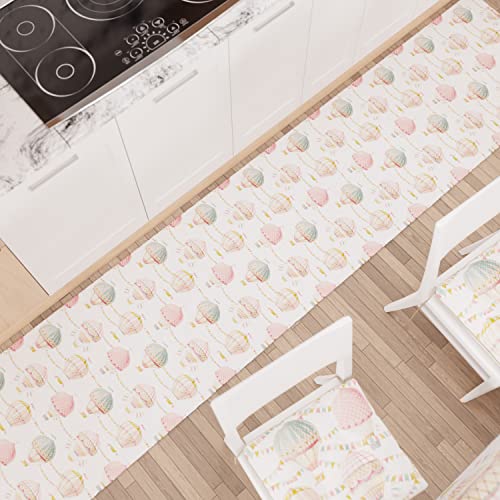 PETTI Artigiani Italiani - Teppich für Küche, rutschfest und waschbar, 52 x 340 cm, Design Party 01, 100% Made in Italy von PETTI Artigiani Italiani